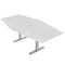 Skutchi Designs 45.25 in W, 71.5 in L, 29 in H, Engineered Wood Top, White HAR-HEX.IR-46x72-T-WHCYPRESS - alternate 1